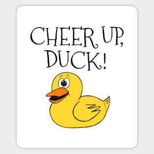 Cheer Up Duck Yorkshire Dialect Sticker